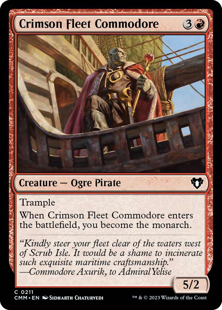 Crimson Fleet Commodore [Commander Masters] | Webway Games