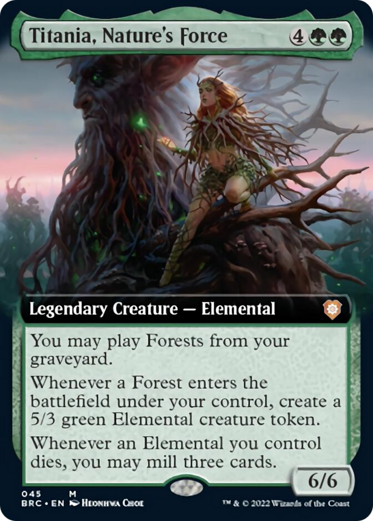 Titania, Nature's Force (Extended Art) [The Brothers' War Commander] | Webway Games