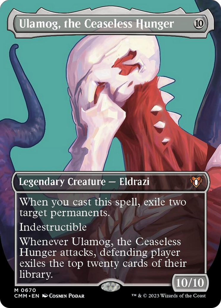 Ulamog, the Ceaseless Hunger (Borderless Profile) [Commander Masters] | Webway Games