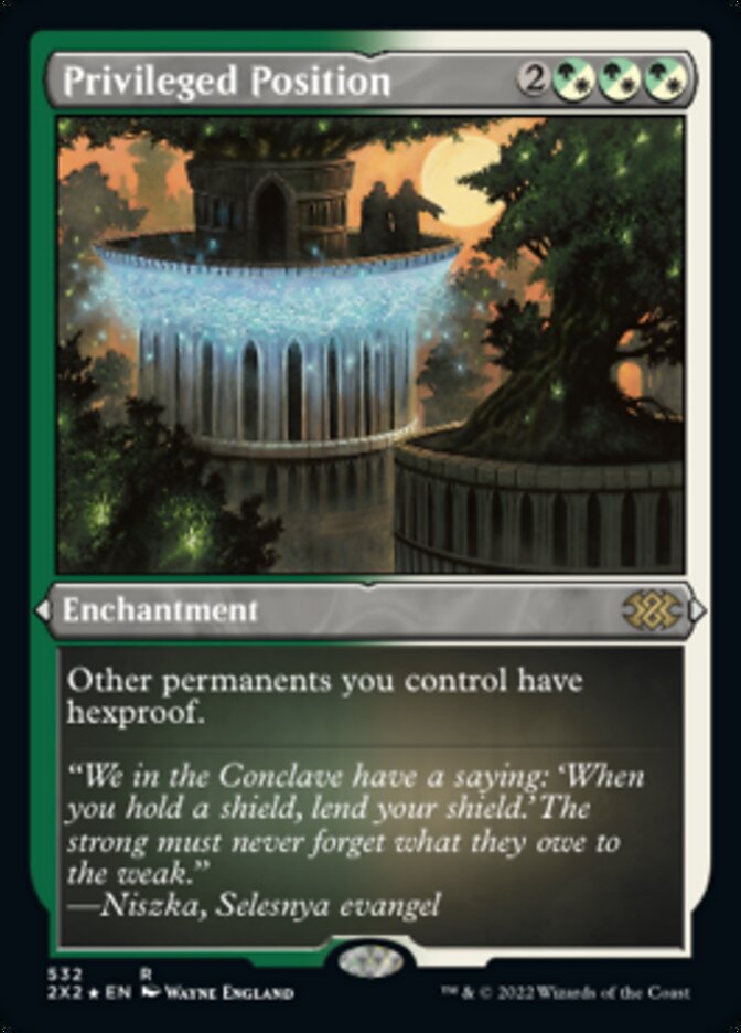 Privileged Position (Foil Etched) [Double Masters 2022] | Webway Games