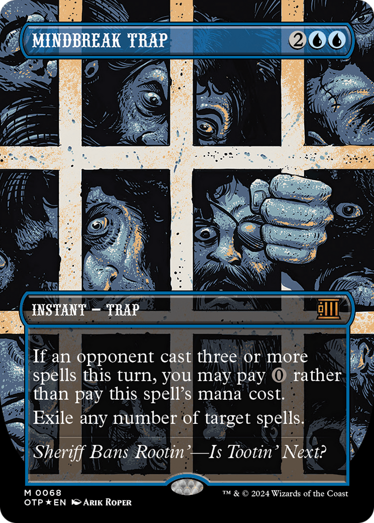 Mindbreak Trap (Textured Foil) [Outlaws of Thunder Junction: Breaking News] | Webway Games