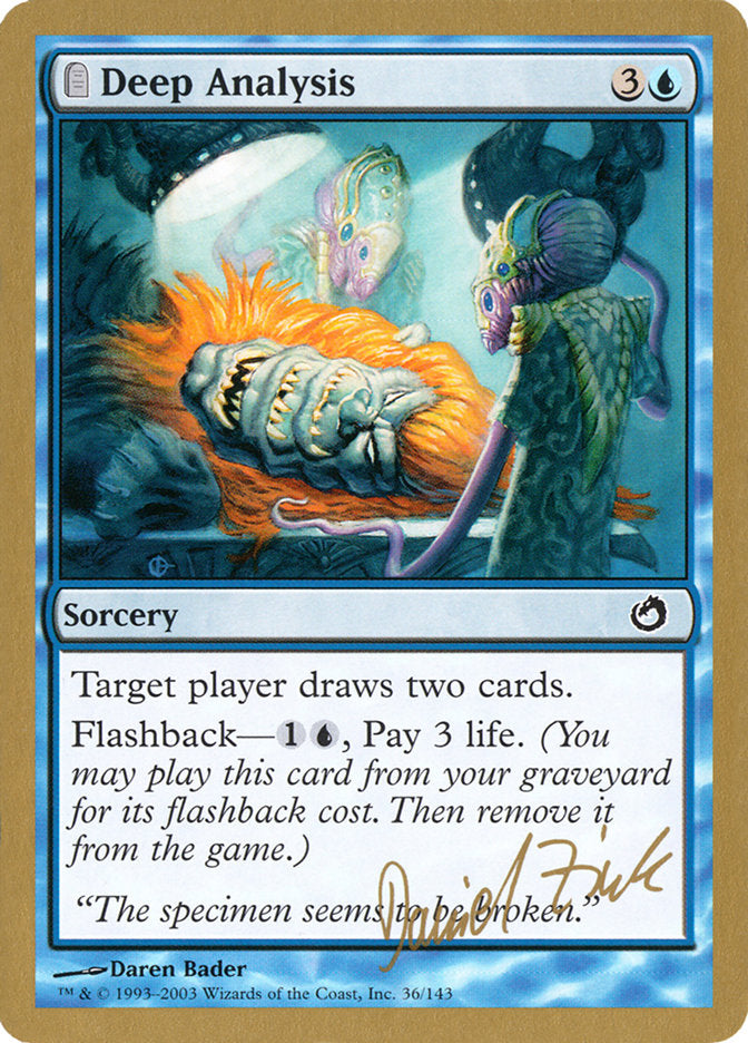 Deep Analysis (Daniel Zink) [World Championship Decks 2003] | Webway Games