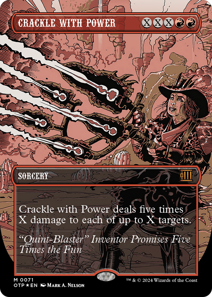 Crackle with Power (Textured Foil) [Outlaws of Thunder Junction: Breaking News] | Webway Games