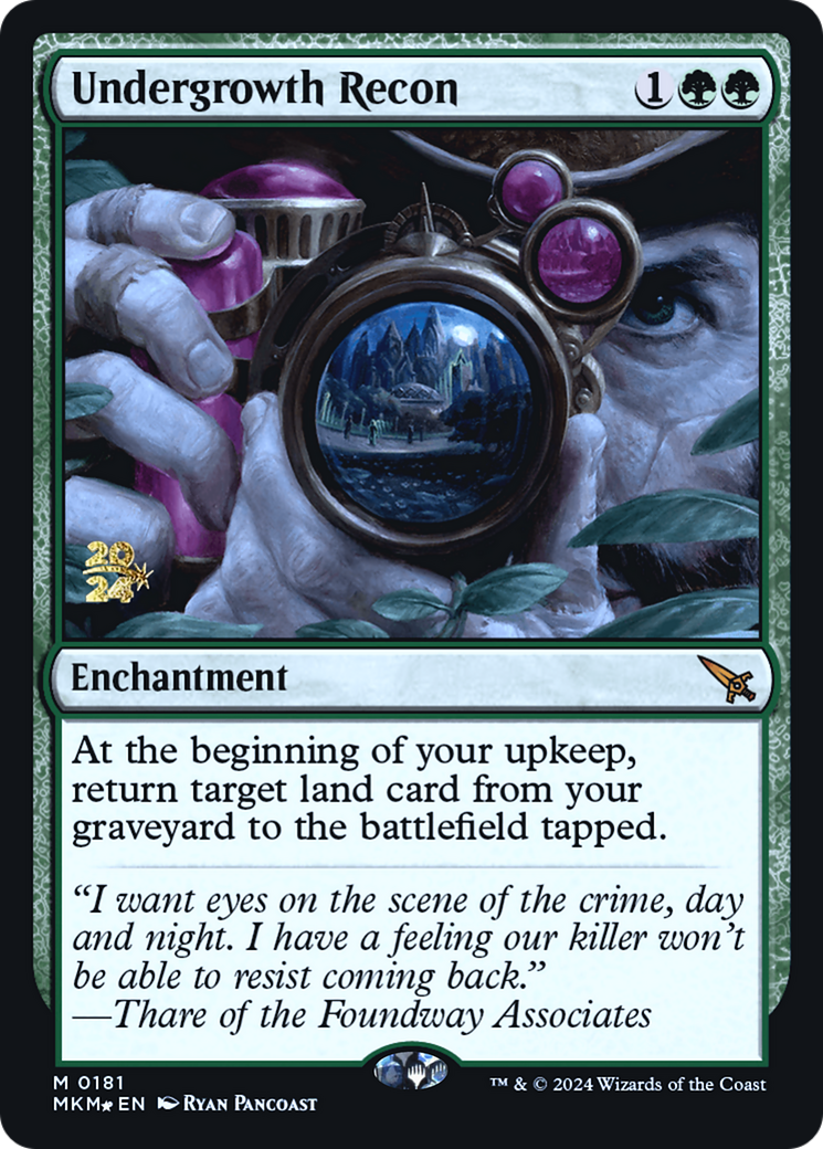 Undergrowth Recon [Murders at Karlov Manor Prerelease Promos] | Webway Games