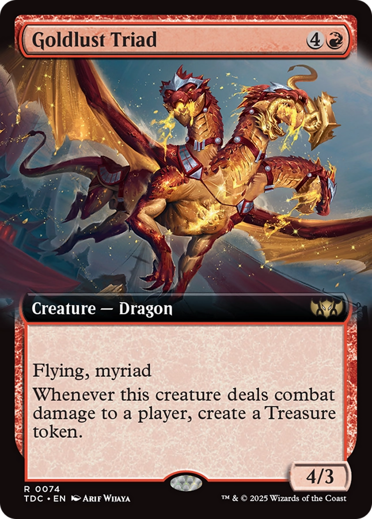 Goldlust Triad (Extended Art) [Tarkir: Dragonstorm Commander] | Webway Games