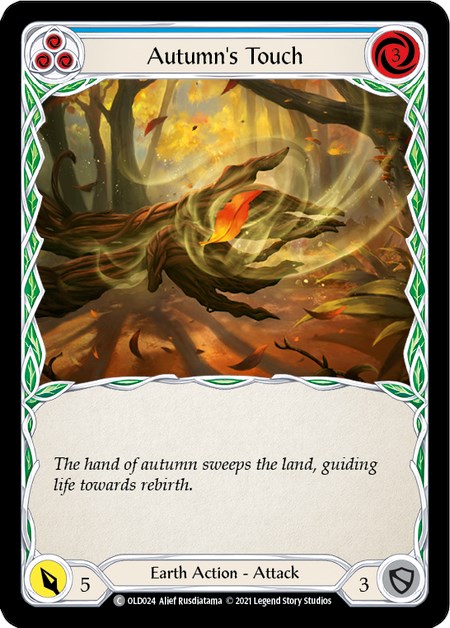 Autumn's Touch (Blue) [OLD024] (Tales of Aria Oldhim Blitz Deck)  1st Edition Normal | Webway Games