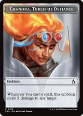 Chandra, Chill of Compliance // Chandra, Torch of Defiance Double-Sided Token [Reality Fracture Tokens] | Webway Games