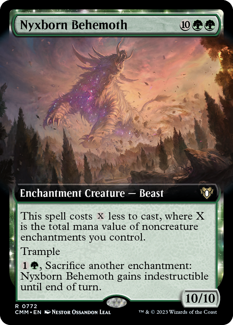 Nyxborn Behemoth (Extended Art) [Commander Masters] | Webway Games