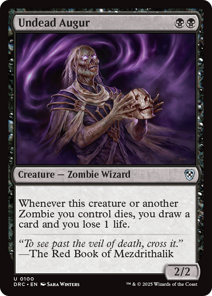 Undead Augur [Aetherdrift Commander] | Webway Games