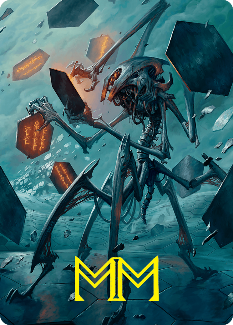 Scrawling Crawler Art Card (50/54) (Gold-Stamped Signature) [Foundations Art Series] | Webway Games