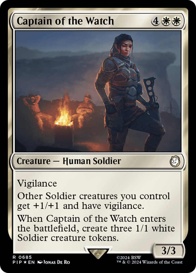 Captain of the Watch (Surge Foil) [Fallout] | Webway Games
