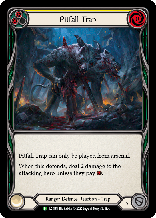 Pitfall Trap (Yellow) [LGS151] (Promo)  Rainbow Foil | Webway Games