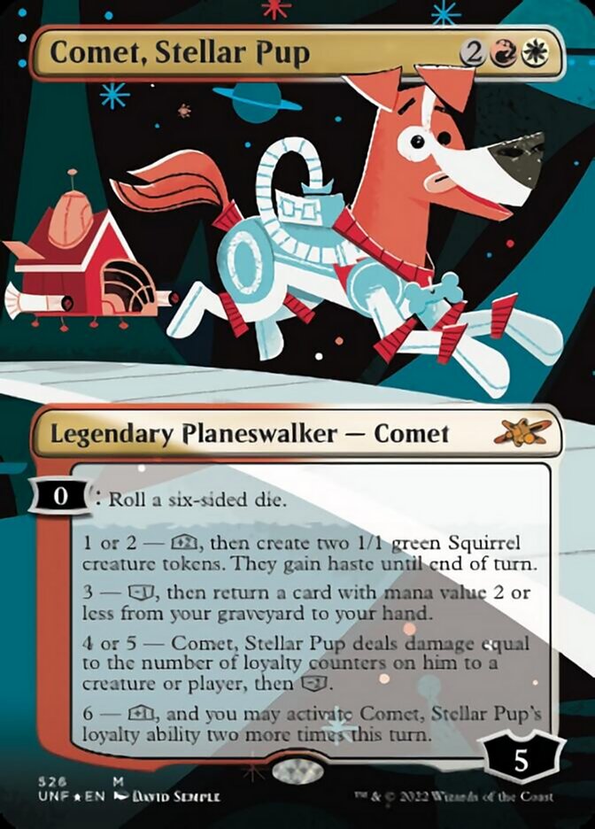 Comet, Stellar Pup (Borderless) (Galaxy Foil) [Unfinity] | Webway Games