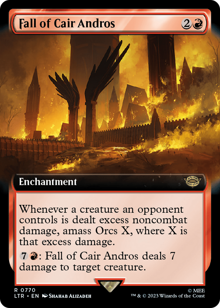 Fall of Cair Andros (Extended Art) (Surge Foil) [The Lord of the Rings: Tales of Middle-Earth] | Webway Games