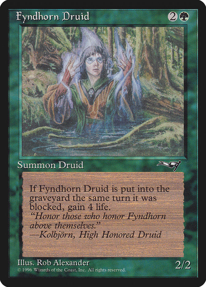 Fyndhorn Druid (Blue Flames) [Alliances] | Webway Games