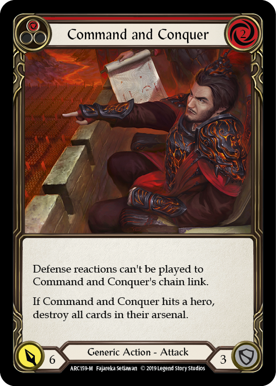 Command and Conquer [ARC159-M] (Arcane Rising)  1st Edition Normal | Webway Games