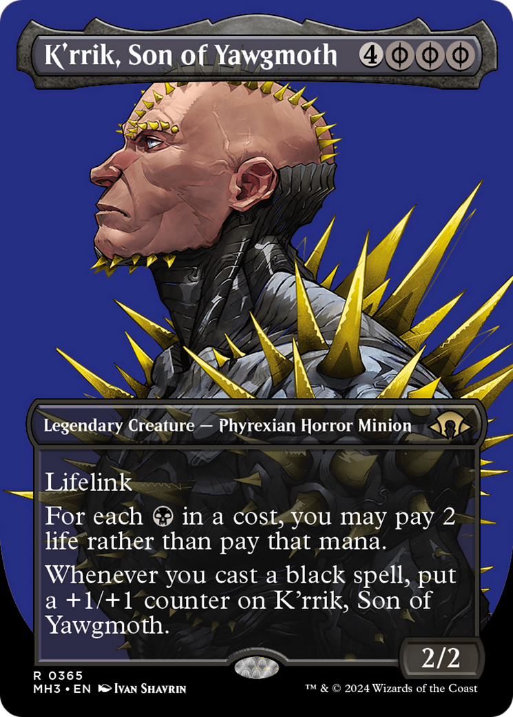 K'rrik, Son of Yawgmoth (Borderless) [Modern Horizons 3] | Webway Games