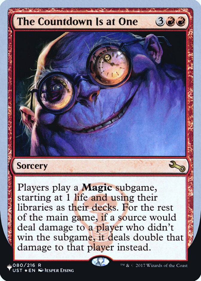The Countdown Is at One (Unfinity Foil Edition) [The List] | Webway Games