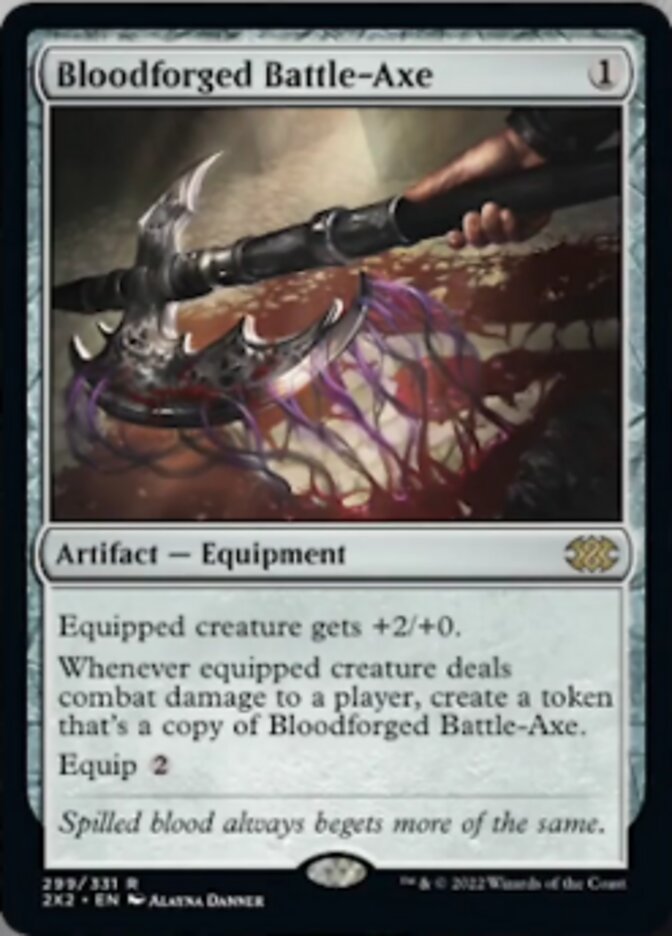 Bloodforged Battle-Axe [Double Masters 2022] | Webway Games