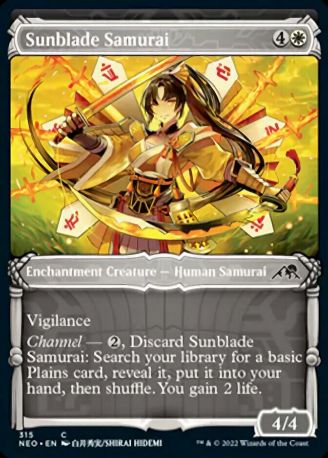Sunblade Samurai (Showcase Samurai) [Kamigawa: Neon Dynasty] | Webway Games