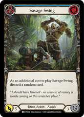 Savage Swing (Blue) [U-WTR022] (Welcome to Rathe Unlimited)  Unlimited Rainbow Foil | Webway Games