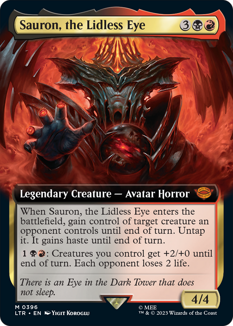 Sauron, the Lidless Eye (Extended Art) [The Lord of the Rings: Tales of Middle-Earth] | Webway Games