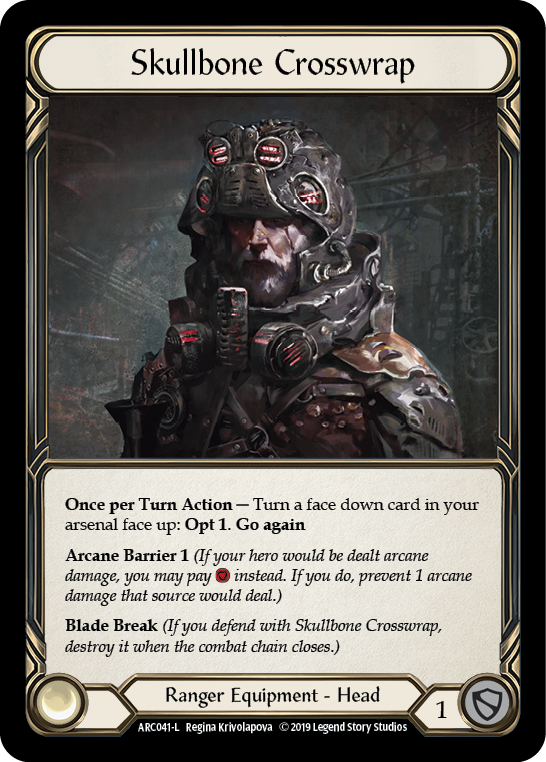 Skullbone Crosswrap [ARC041-L] (Arcane Rising)  1st Edition Cold Foil | Webway Games