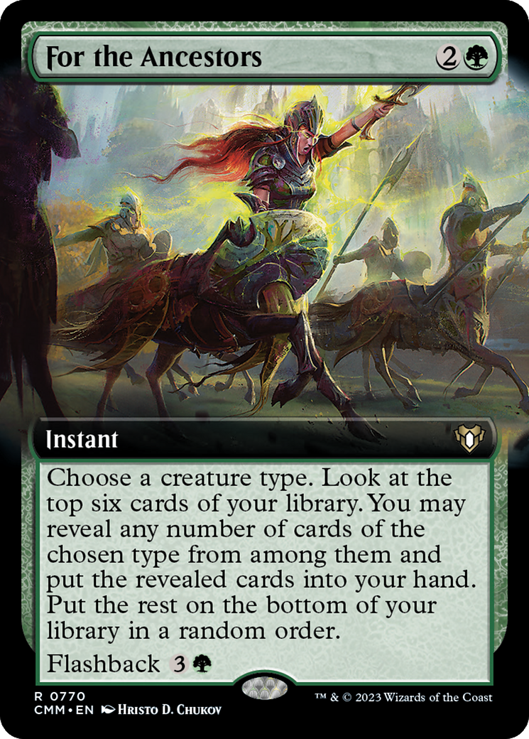 For the Ancestors (Extended Art) [Commander Masters] | Webway Games