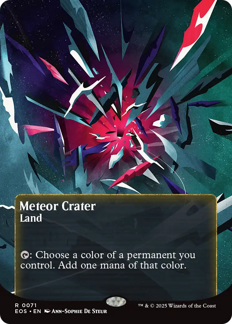 Meteor Crater (0071) (Borderless) [Edge of Eternities: Stellar Sights] | Webway Games