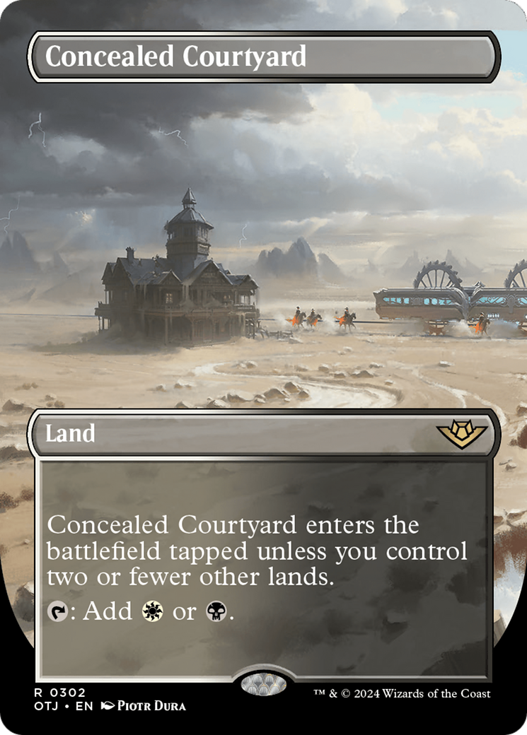 Concealed Courtyard (Borderless) [Outlaws of Thunder Junction] | Webway Games