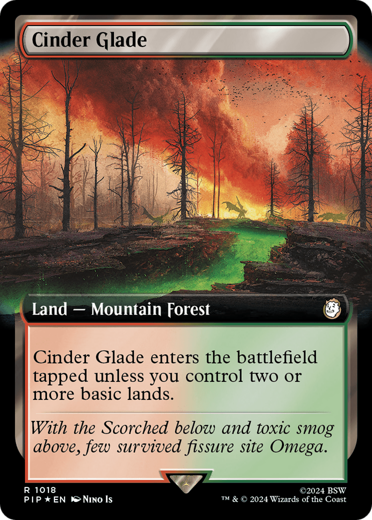 Cinder Glade (Extended Art) (Surge Foil) [Fallout] | Webway Games