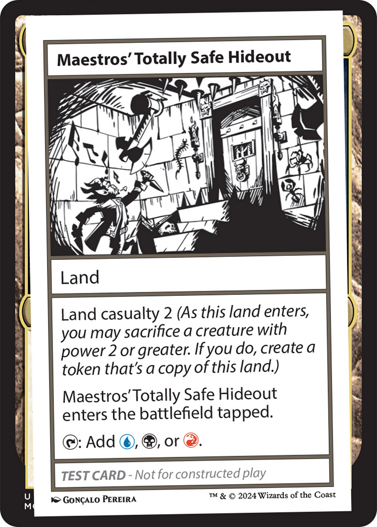 Maestros' Totally Safe Hideout [Mystery Booster 2 Playtest Cards] | Webway Games
