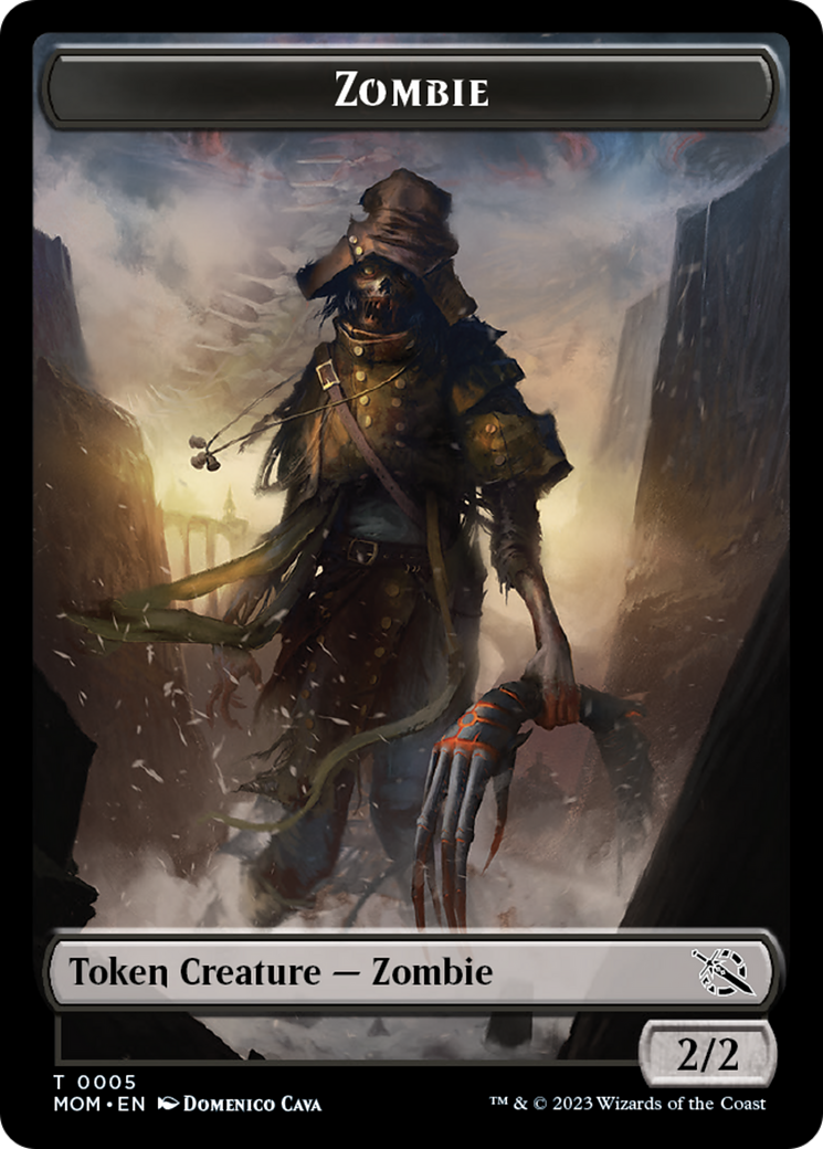 Elemental (9) // Zombie Double-Sided Token [March of the Machine Tokens] | Webway Games