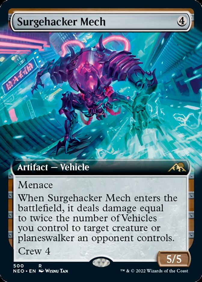 Surgehacker Mech (Extended Art) [Kamigawa: Neon Dynasty] | Webway Games