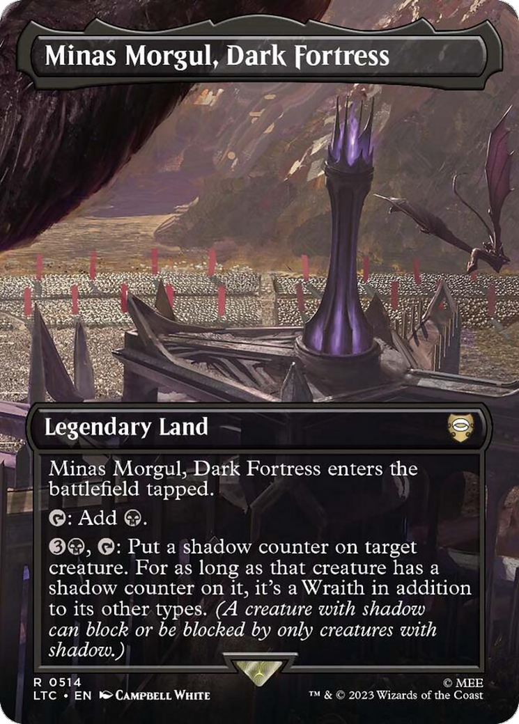 Minas Morgul, Dark Fortress (Borderless) [The Lord of the Rings: Tales of Middle-Earth Commander] | Webway Games