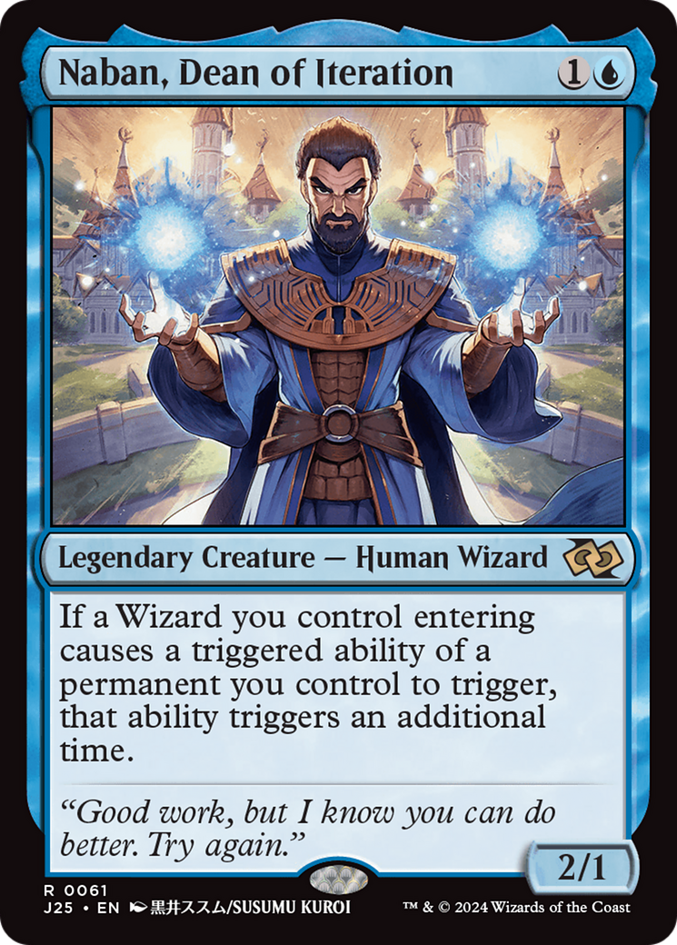 Naban, Dean of Iteration (Anime) [Foundations Jumpstart] | Webway Games