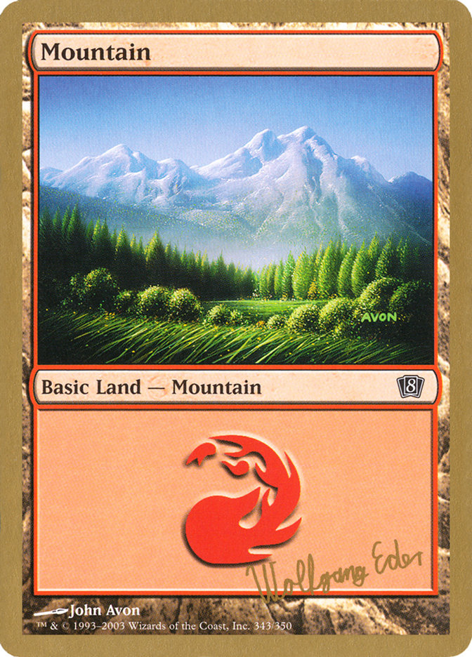 Mountain (we343) (Wolfgang Eder) [World Championship Decks 2003] | Webway Games