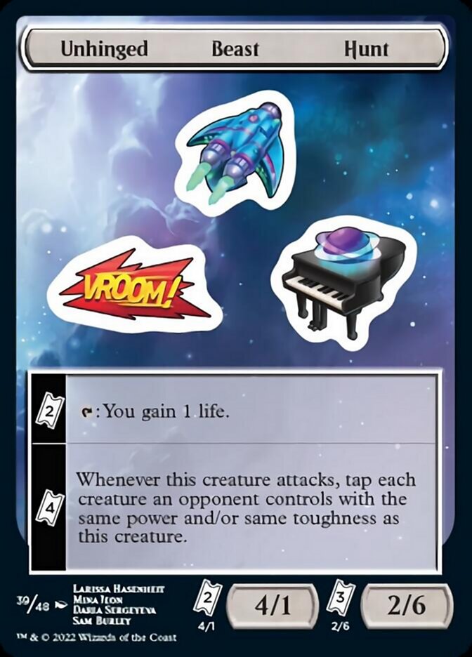 Unhinged Beast Hunt [Unfinity Stickers] | Webway Games