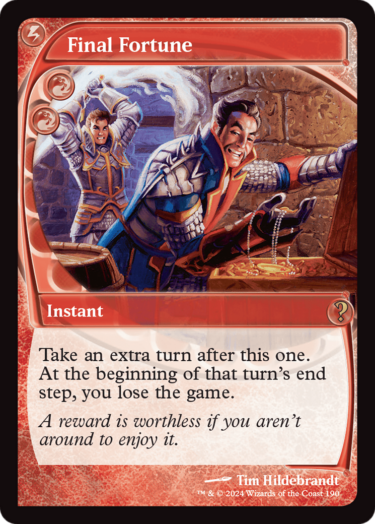 Final Fortune (Future Sight) [Mystery Booster 2] | Webway Games