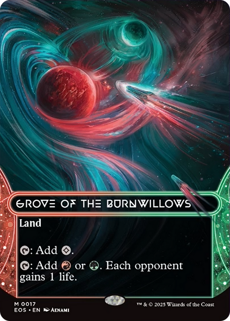 Grove of the Burnwillows (0017) (Borderless) [Edge of Eternities: Stellar Sights] | Webway Games