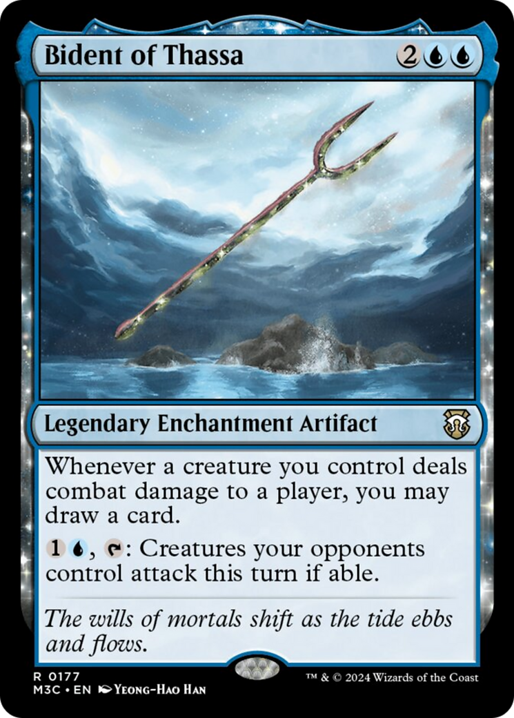 Bident of Thassa (Ripple Foil) [Modern Horizons 3 Commander] | Webway Games