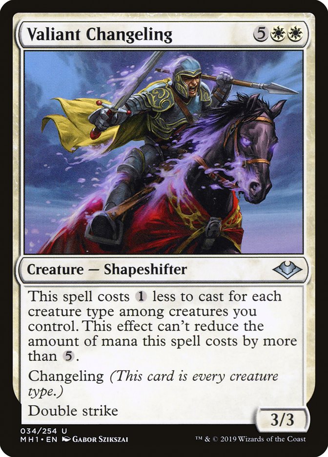 Valiant Changeling [Modern Horizons] | Webway Games