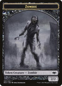 Zombie // Golem Double-Sided Token [Modern Horizons Tokens] | Webway Games