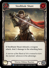 Steelblade Shunt (Blue) [U-WTR128] (Welcome to Rathe Unlimited)  Unlimited Rainbow Foil | Webway Games