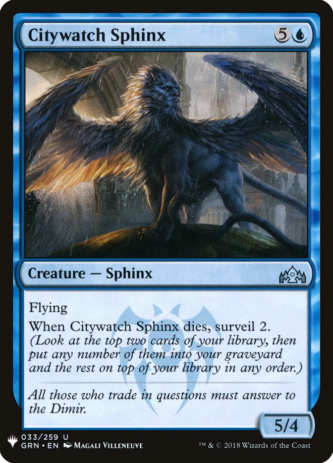Citywatch Sphinx [Mystery Booster] | Webway Games