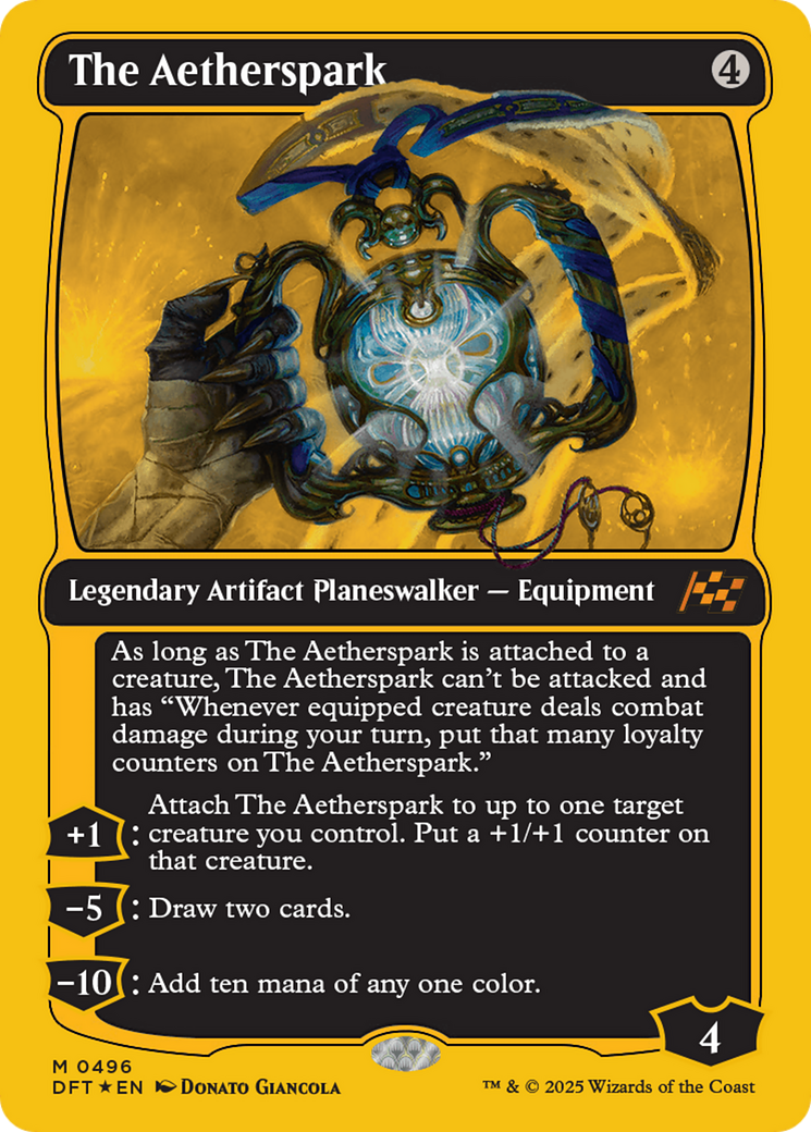 The Aetherspark (First-Place Foil) [Aetherdrift] | Webway Games
