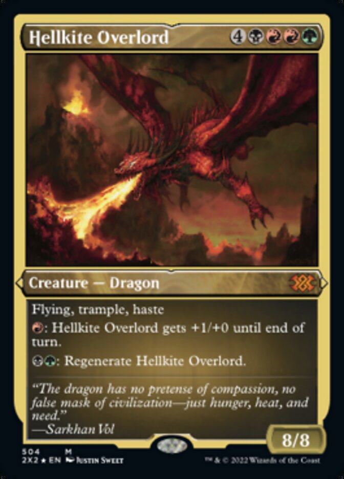 Hellkite Overlord (Foil Etched) [Double Masters 2022] | Webway Games