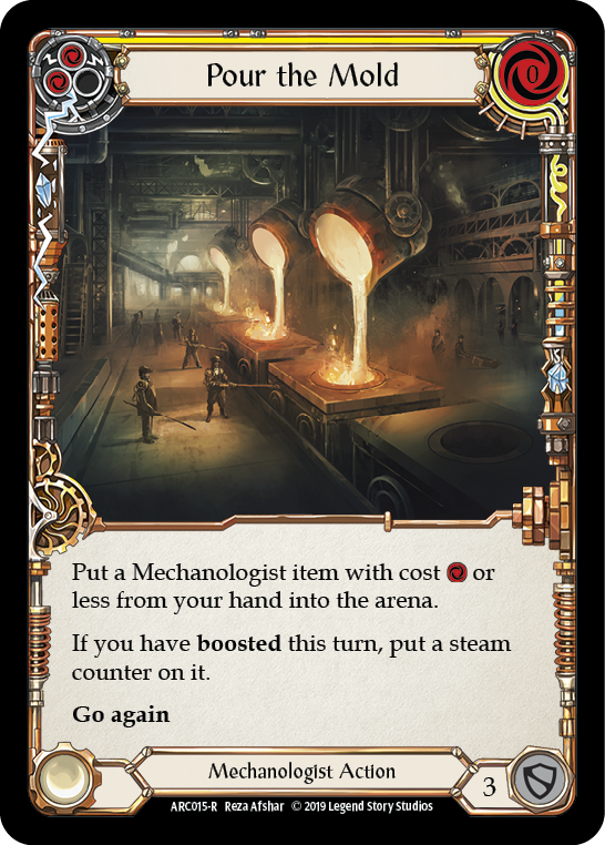Pour the Mold (Yellow) [ARC015-R] (Arcane Rising)  1st Edition Normal | Webway Games