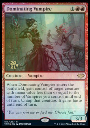 Dominating Vampire [Innistrad: Crimson Vow Prerelease Promos] | Webway Games