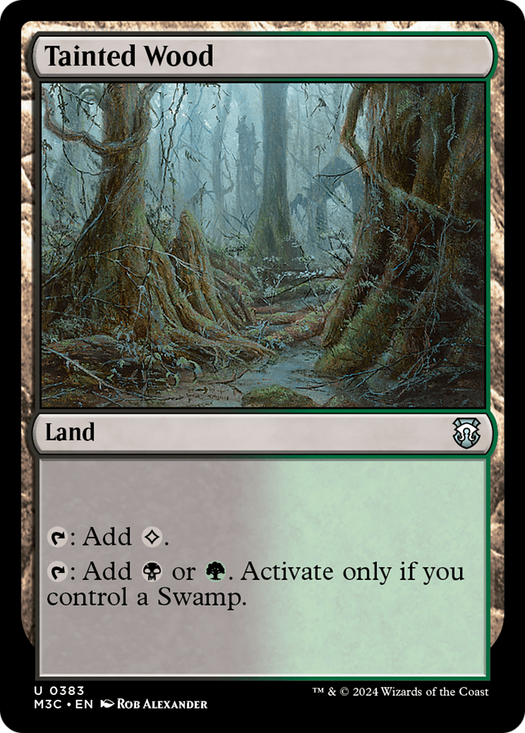 Tainted Wood (Ripple Foil) [Modern Horizons 3 Commander] | Webway Games